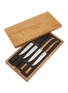 细节 –点击放大 - LAGUIOLE EN AUBRAC - Full handle Steak Knives With Wooden Knife Rests — Set of 4