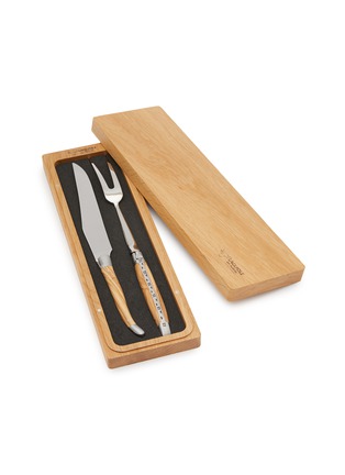 细节 –点击放大 - LAGUIOLE EN AUBRAC - Olivewood Carving Set