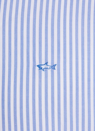  - PAUL & SHARK - LOGO 刺绣条纹纯棉长袖衬衫