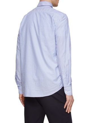 背面 - 点击放大 - PAUL & SHARK - LOGO 刺绣条纹纯棉长袖衬衫