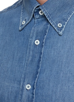  - BRUNELLO CUCINELLI - 钮扣领牛仔衬衫