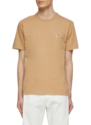 首图 - 点击放大 - MAISON KITSUNÉ - 狐狸头拼贴纯棉 T 恤