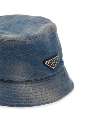 细节 - 点击放大 - PRADA - LOGO 牛仔渔夫帽
