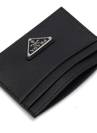 细节 - 点击放大 - PRADA - LOGO 徽标真皮卡夹带项链