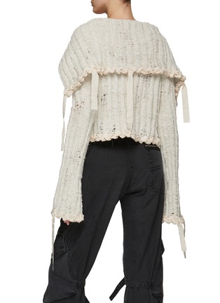 背面 - 点击放大 - ACNE STUDIOS - 大开领垂坠饰边针织开衫