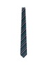 模特儿示范图 - 点击放大 - STEFANOBIGI MILANO - 条纹拼色真丝领带