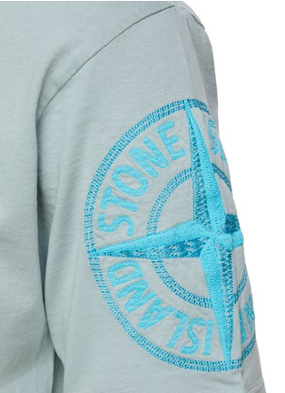  - STONE ISLAND - LOGO 刺绣纯棉 T 恤