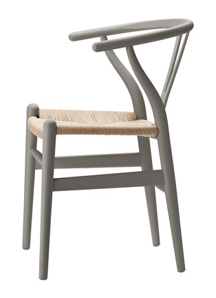 细节 –点击放大 - CARL HANSEN & SØN - CH24 手工编织纸绳及山毛榉椅－泥灰色