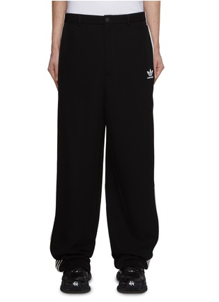 首图 - 点击放大 - BALENCIAGA - X ADIDAS TREFOIL LOGO SIDE STRIPE TAILORED PANTS