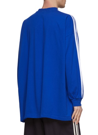 背面 - 点击放大 - BALENCIAGA - X ADIDAS TREFOIL LOGO PRINT MOCK NECK LONG SLEEVE T-SHIRT