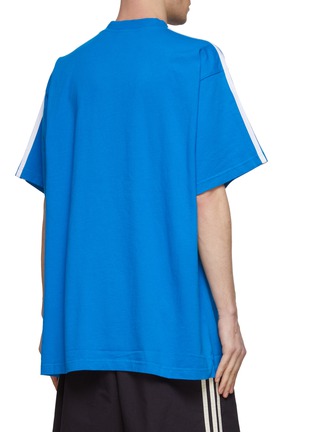 背面 - 点击放大 - BALENCIAGA - X ADIDAS TREFOIL LOGO PRINT MOCK NECK SHORT SLEEVE T-SHIRT