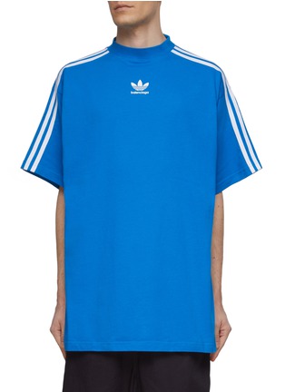 首图 - 点击放大 - BALENCIAGA - X ADIDAS TREFOIL LOGO PRINT MOCK NECK SHORT SLEEVE T-SHIRT