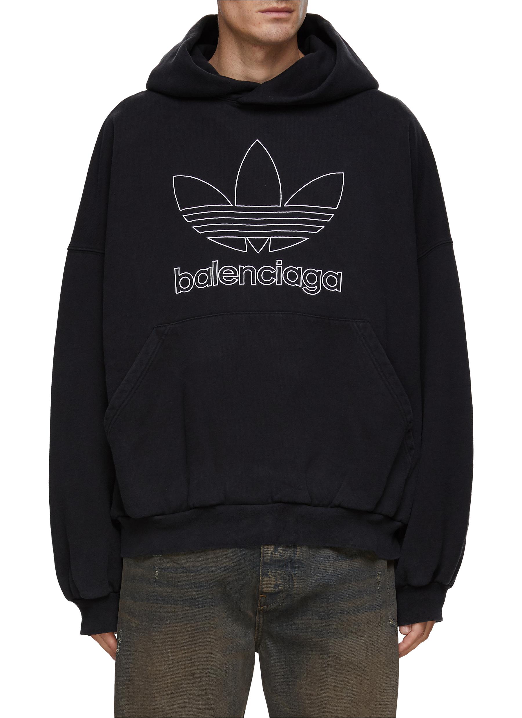 BALENCIAGA | X ADIDAS LOGO 印花连帽卫衣| 男士| Lane Crawford