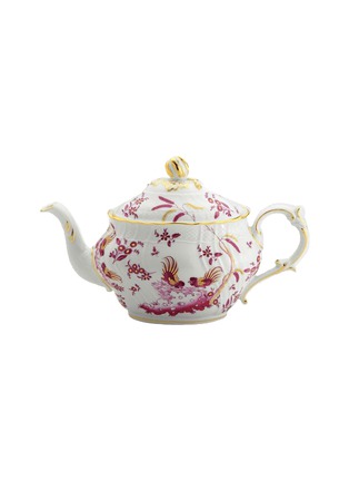 首图 –点击放大 - GINORI 1735 - ORO DI DOCCIA 花鸟图案陶瓷茶壶
