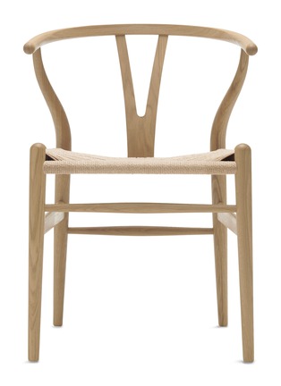 首图 –点击放大 - CARL HANSEN & SØN - CH24 WISHBONE 手工编织纸绳及实心橡木椅