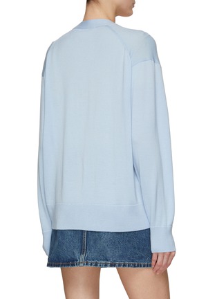 背面 - 点击放大 - MAISON KITSUNÉ - DRESSED 狐狸拼贴 V 领羊毛针织开衫