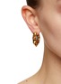 模特儿示范图 - 点击放大 - ALEXANDER MCQUEEN - Brass Skull Spike Punk Hoop Earrings