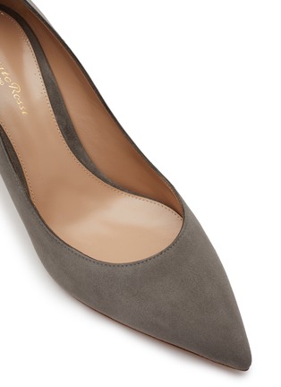 细节 - 点击放大 - GIANVITO ROSSI - 70 GIANVITO 绒面皮尖头高跟鞋
