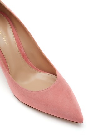 细节 - 点击放大 - GIANVITO ROSSI - 70 GIANVITO 绒面皮尖头高跟鞋