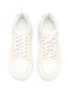 细节 - 点击放大 - ALEXANDER MCQUEEN - ‘Court’ Leopard Patterned Sole Leather Sneakers