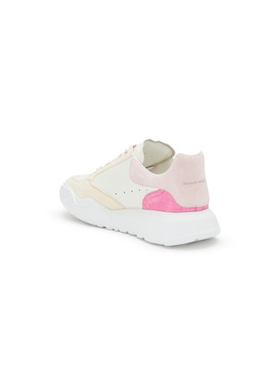  - ALEXANDER MCQUEEN - ‘Court’ Leopard Patterned Sole Leather Sneakers