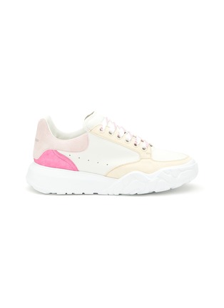 首图 - 点击放大 - ALEXANDER MCQUEEN - ‘Court’ Leopard Patterned Sole Leather Sneakers