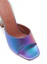 细节 - 点击放大 - AMINA MUADDI - LUPITA 几何鞋跟虹彩真皮高跟凉鞋