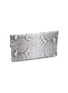 细节 - 点击放大 - SUZETTE - SMALL ‘LEON’ BROOCH PYTHON LEATHER CLUTCH