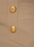  - BALMAIN - 金属钮扣羊毛半身裙