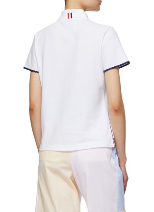 背面 - 点击放大 - THOM BROWNE - 船锚嵌花 POLO 衫