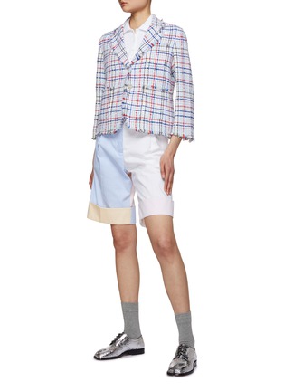 模特儿示范图 - 点击放大 - THOM BROWNE - 船锚嵌花 POLO 衫