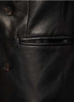  - BRUNELLO CUCINELLI - 真皮双排扣西装外套
