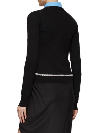 背面 - 点击放大 - N°21 - 银丝链针织开衫