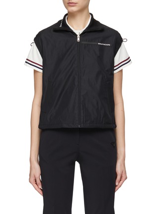 首图 - 点击放大 - SOUTHCAPE - Drawstring Armhole High Neck Windbreaker Vest