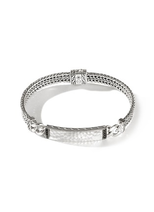 首图 - 点击放大 - JOHN HARDY - ‘CLASSIC CHAIN’ HAMMERED SILVER SAPPHIRE SPINEL FLAT CHAIN BRACELET