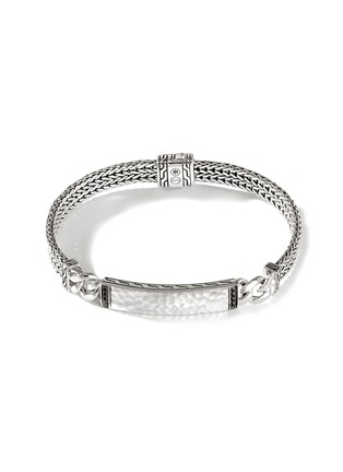 首图 - 点击放大 - JOHN HARDY - ‘CLASSIC CHAIN’ HAMMERED SILVER SAPPHIRE SPINEL FLAT CHAIN BRACELET