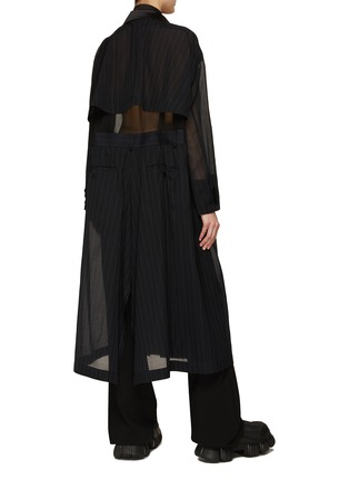 背面 - 点击放大 - SACAI - 半透视错觉拼接长款外套
