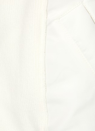  - SACAI - 夹克元素拼接针织开衫
