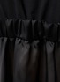  - SACAI - 缎面褶裥拼接短袖 T 恤
