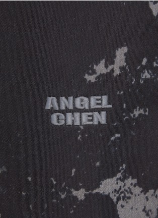  - ANGEL CHEN - LOGO 刺绣泼墨印花松紧腰束脚长裤