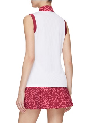 背面 - 点击放大 - J.LINDEBERG - ‘LALE’ LOGO PRINT TRIM SLEEVELESS GOLF TOP