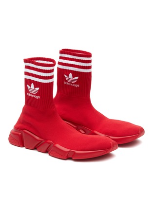细节 - 点击放大 - BALENCIAGA - x ADIDAS SPEED 袜靴式针织运动鞋