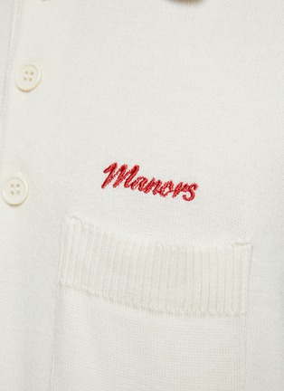 - MANORS - Chest Pocket Cotton Knit Polo Shirt