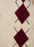  - MANORS - BUTTON FRONT PATCH POCKET STRIPED ARGYLE CARDIGAN