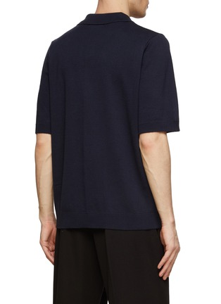 背面 - 点击放大 - MANORS - Chest Pocket Cotton Knit Polo Shirt