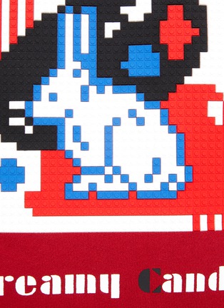  - 8-BIT - CREAMY CANDY 白兔像素图案连帽卫衣