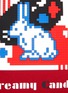  - 8-BIT - CREAMY CANDY 白兔像素图案连帽卫衣