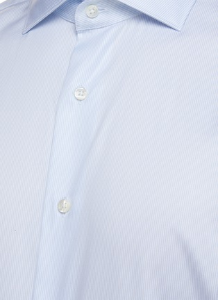  - CANALI - 敞角领纯棉长袖衬衫