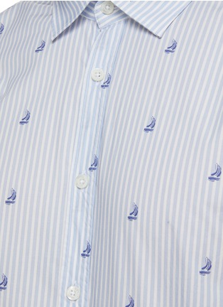  - CANALI - 条纹纯棉长袖衬衫