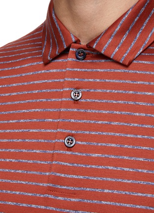  - CANALI - 纯棉条纹 POLO 衫